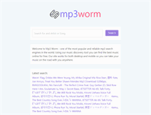 Tablet Screenshot of mp3worm.com